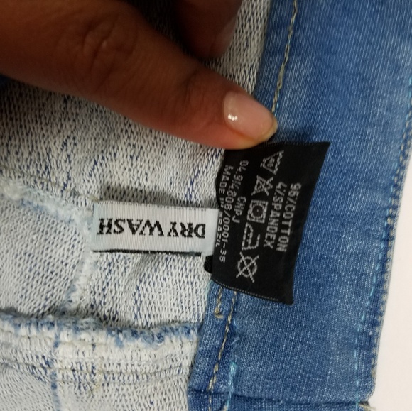 Brazilian Gangrio denim biker short booty push up - Picture 5 of 6